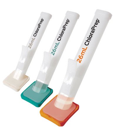 Applicator Skin Prep Solution ChloraPrep™ Hi-Lite Orange™ 26 mL Foam Applicator 2% / 70% Strength CHG (Chlorhexidine Gluconate) / Isopropyl Alcohol Sterile by BD  ID 930815